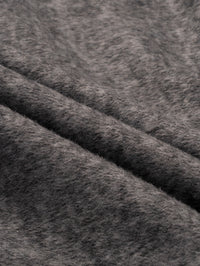 Wool  coat with Mandarin Collar and Long Belt