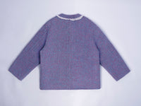 Wool  coat with Lace-Trimmed Collar