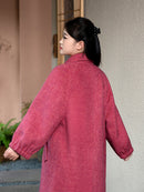 Wool  coat with Tailored Collar and Cuffed Sleeves