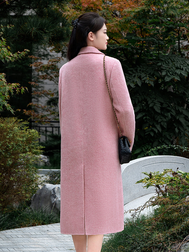 Wool coat with Eternal Rope Knot Buttons