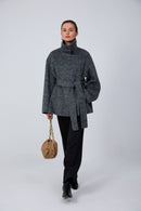 Eastern aesthetic premium belted coat
