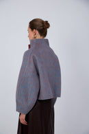 Eastern aesthetic relaxed fit wool coat