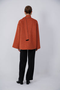 Eastern design wool coat