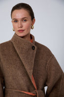 Hand-finished luxury winter coat