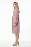 Women's Hand-Finished Wool Coats With 522 Lilac