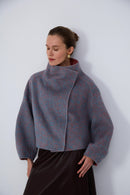 Mulberry silk artisan winter wool coat