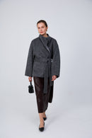 Premium artisan Eastern-inspired winter wool coat
