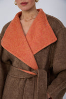Sophisticated Eastern-inspired wool coat