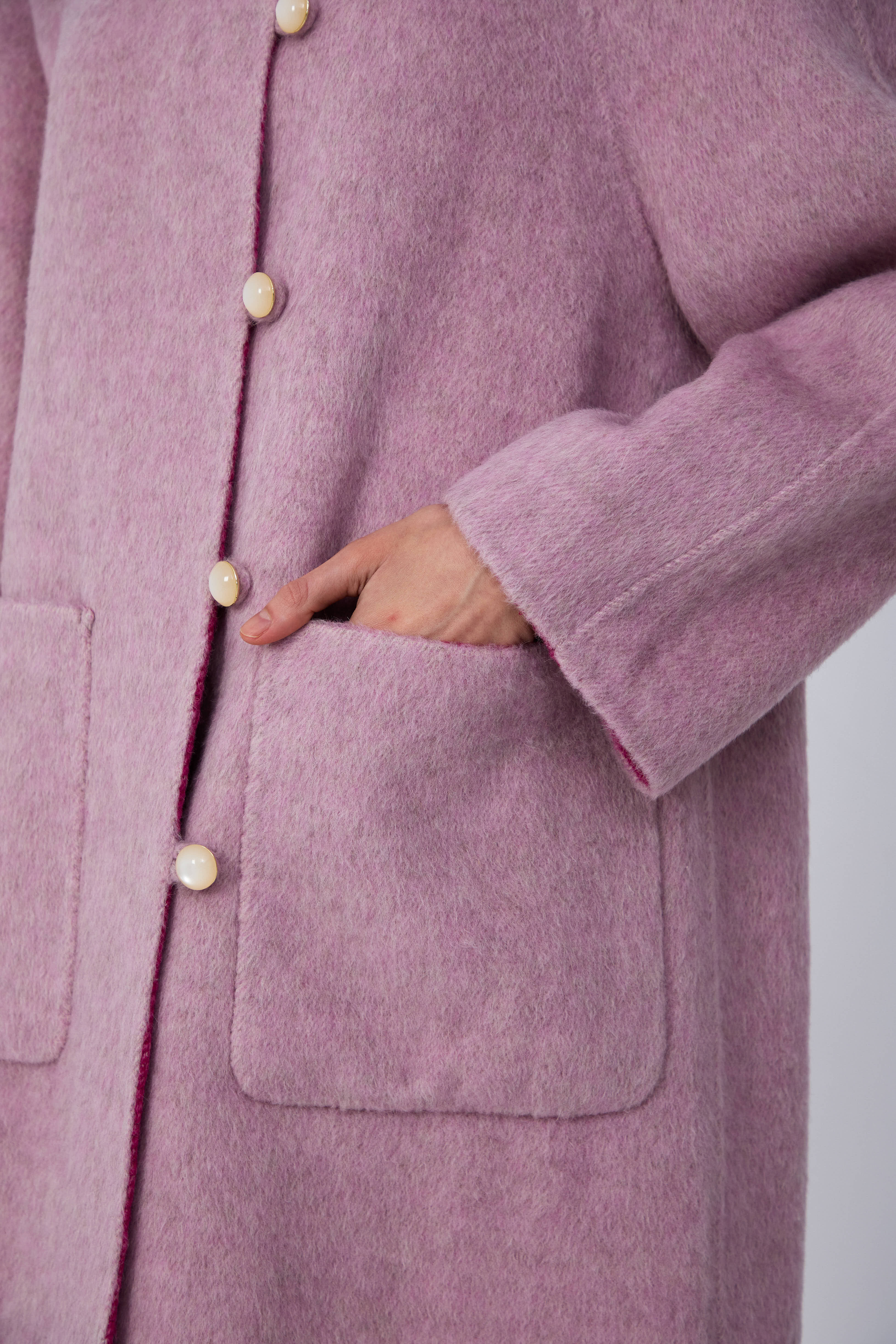 Sophisticated travel wool coat