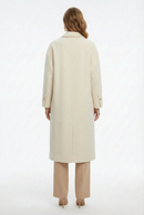 Women's Long Wool Coats With 087 White