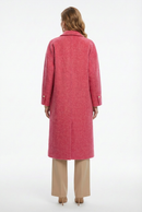 Women's Hand-Finished Wool Coats With 087 Rose Blush Muse