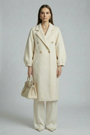 Women's Long Wool Coats With 362 White