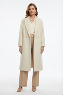 Women's Long Wool Coats With 087 White