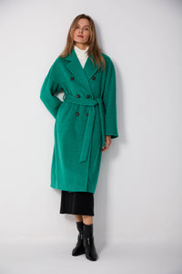 flowing cut wool coats