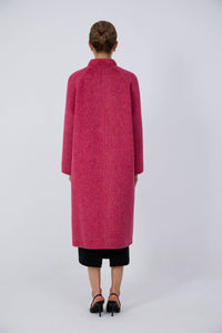 luxury long wool coat for office