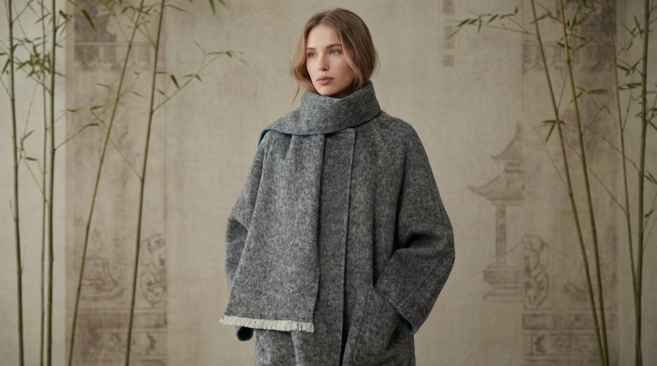Short wool coats by CocoonCash blending clean structure, everyday refinement, and Eastern-inspired modern fashion.