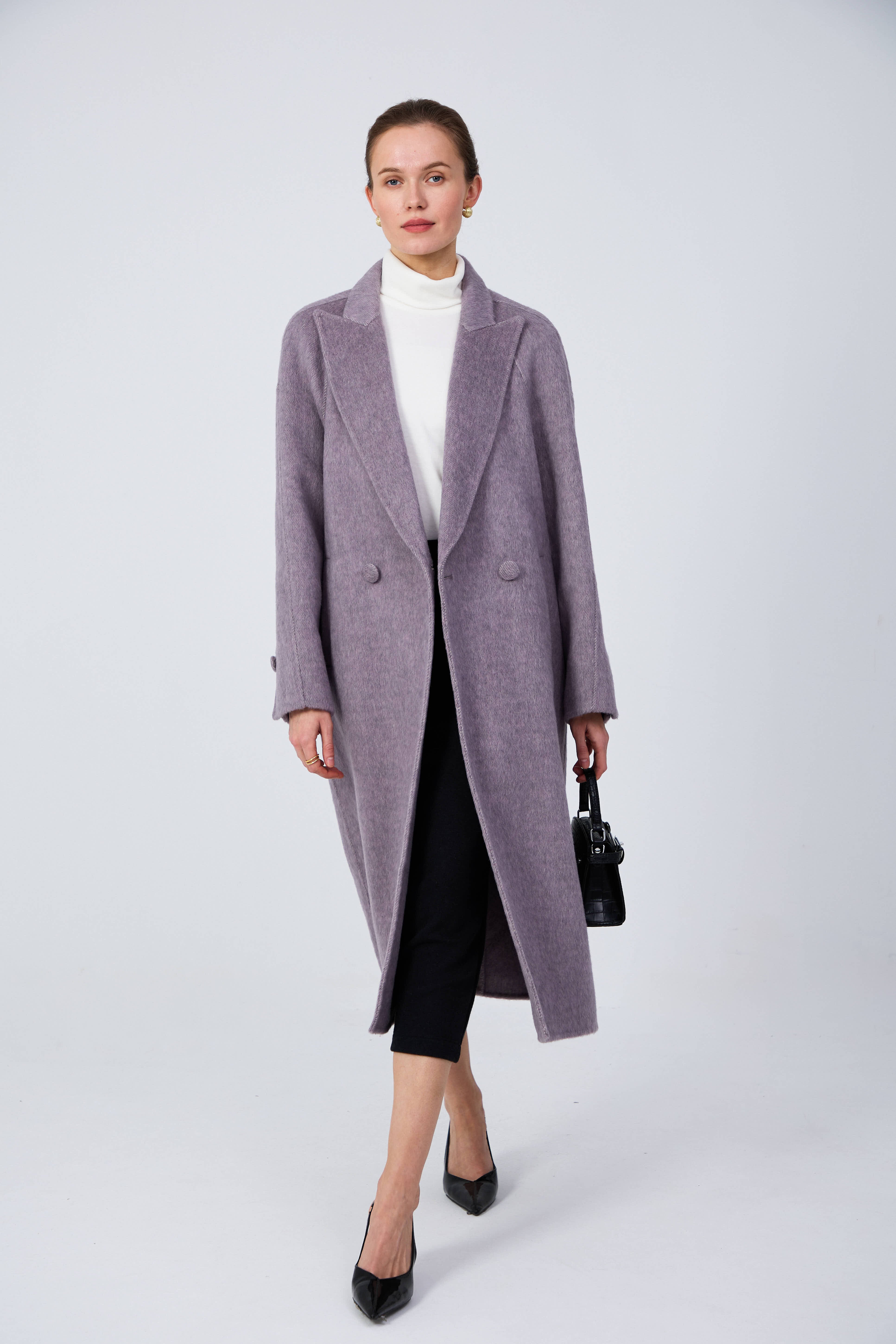 museum visit wool coat