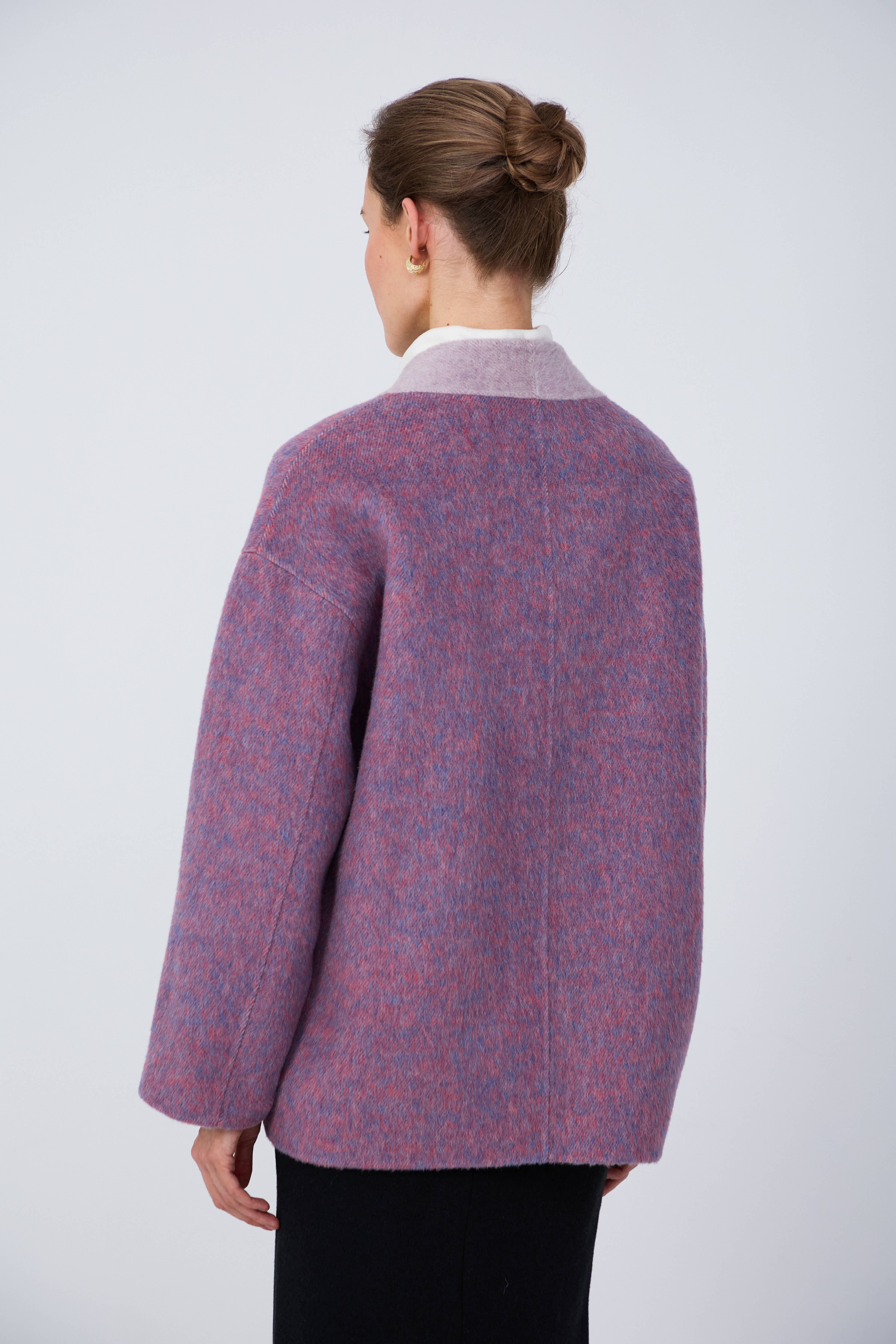 practical wool coat for winter office