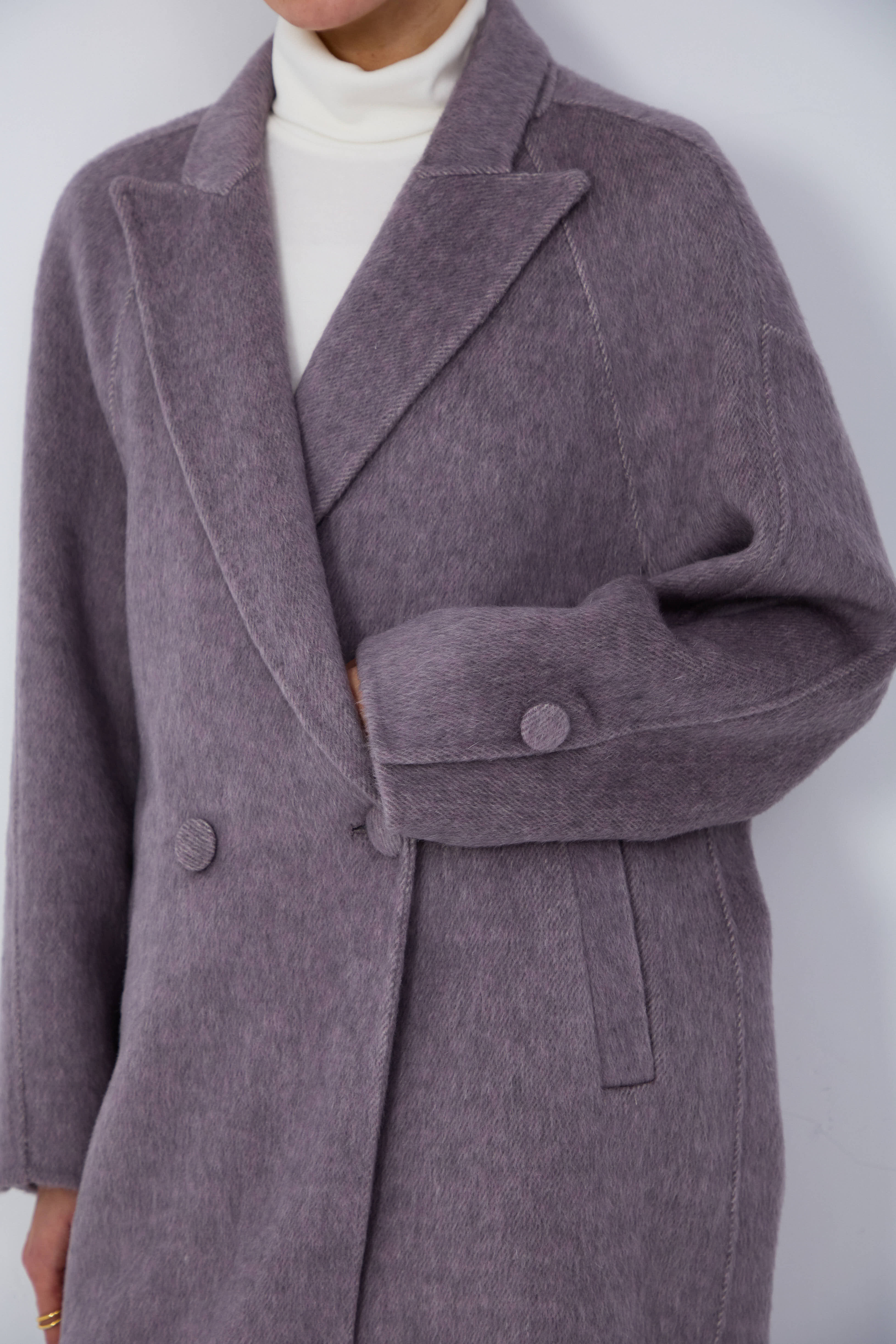 winter layering wool coat