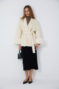 women’s wool coats with Eastern influence