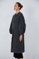 wool and silk blend coat